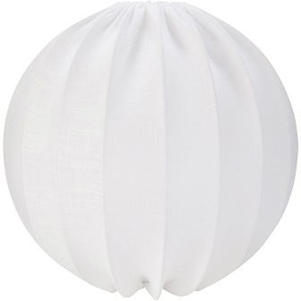 Lampa wisząca abażurowa kula Ball biała